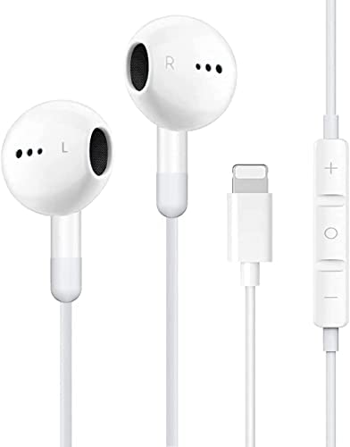 Ecouteurs pour iPhone 11,Casque pour iPhone 12,Casque Intra-auriculaire,avec Micro et contrôle du Volume Compatibleavec iPhone 11/12 Pro/13 Mini/SE 2022/X/XR/8/8Plus/7/7Plus supporte Tous Les iOS Fiche Technique et Prix au Maroc