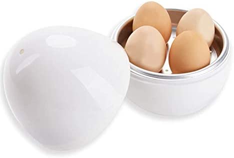 Oeuf au micro-ondes de cuiseur egg boiler 4 oeufes，coupe œufs gratuit Fiche Technique et Prix au Maroc