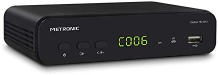 Metronic 441624 Zapbox HD-SH.1 Récepteur TNT DVB-T2 HEVC Fonction PVR Prise USB HDMI SPDIF RJ45 Télécommande Noir Fiche Technique et Prix au Maroc