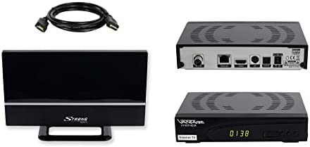 Vantage VT-93 Récepteur DVB-T2 avec TV Freenet 3 Mois (émetteur privé en HD), PVR Ready, Full HD 1080p, HDMI, Lecteur multimédia, USB 2.0, 12 V, câble HDMI de 2 m et antenne intérieure DVB-T2 Fiche Technique et Prix au Maroc