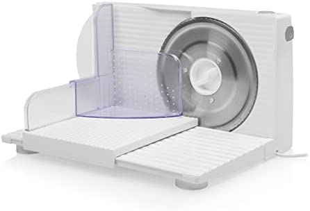 Trancheuse électrique pliable Tristar EM-2098 - Avec poussoir - Épaisseur de tranche réglable - 150W Fiche Technique et Prix au Maroc