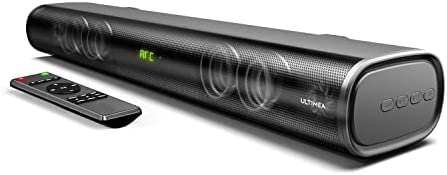 ULTIMEA TV Barre De Son 60W, Barre Son Surround 3D, Bass+, DSP Barres De Son pour Téléviseur, Bluetooth PC Haut-Parleur Compatible avec HDMI/Optique/AUX/USB Home Cinéma Sound Bar Fiche Technique et Prix au Maroc