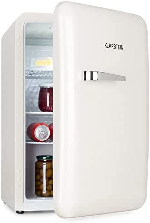 KLARSTEIN Audrey Mini réfrigérateur - mini-réfrigérateur sur pied, température : 0-10 °C, économique et écologique, réfrigération par compression, capacité 70 litres, blanc Fiche Technique et Prix au Maroc