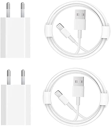 iPhone Rapide Chargeurs [Apple MFi Certifié] 2 Pack Chargeur Mural USB et Câble de Chargeur iPhone 1m Compatible avec iPhone 14/14 Mini/13/12/11/XS/XR/X/8/7/6s/6/5s/5/SE,iPad/iPod(Blanc) Fiche Technique et Prix au Maroc