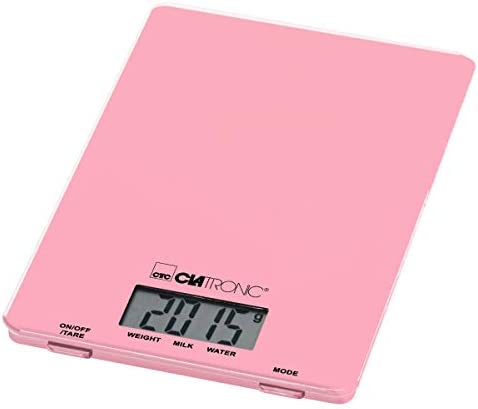 Balance de cuisine numérique Clatronic KW 3626 LCD Plage de pesée (max.)=5 kg rose Fiche Technique et Prix au Maroc