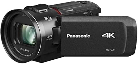 Panasonic HC-VX1EG-K Caméscope Compact Ultra HD 4K, Grand Angle 25 mm, Zoom Optique 24x, 4K Cropping, Wi-FI Noir Fiche Technique et Prix au Maroc