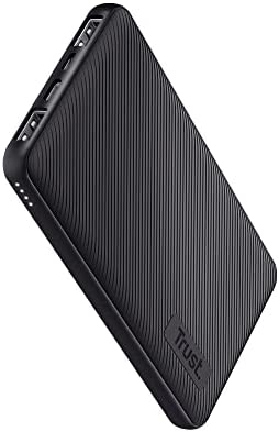 Trust Mobile Primo Batterie Externe Rapide 10000mAh, Power Bank Ultra Mince USB-C 3A, 3 Entrées, Chargeur iPhone, iPad, Apple, Samsung, Xiaomi, Huawei, Airpods, Téléphone Portable, Tablette, Noir Fiche Technique et Prix au Maroc