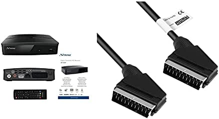 STRONG SRT 8209 Décodeur TNT Full HD DVB-T2, Récepteur HEVC avec Fonction enregistreur Noir & mumbi 07480 - câble péritel Prise péritel 21 Broches à mâle 21 Broches, 1,40 m Fiche Technique et Prix au Maroc
