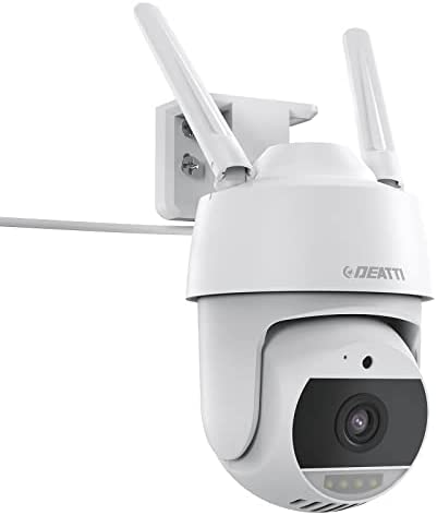 (2K Upgrade) PTZ Camera Surveillance WiFi exterieure sans Fil, DEATTI Camera IP WiFi, Audio Bidirectionnel, PIR Détection de Mouvement, Vision Nocturne Couleur, SD/Cloud/IP66, APP: CloudEdge Fiche Technique et Prix au Maroc