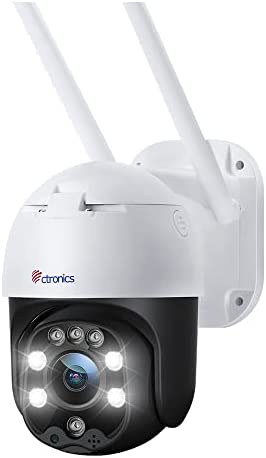 Caméra de Surveillance WiFi Extérieure PTZ Ctronics IP Caméra 1080P Détection de Mouvements Humaine Suivi Automatique 355° 90°Audio Bidirectionnel Etanche IP66 Vision Nocturne en Couleur Fiche Technique et Prix au Maroc