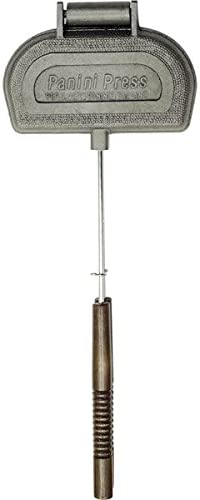 Rome's 1305 Panini Presse Cuisinière en fonte avec poignées en acier et bois Fiche Technique et Prix au Maroc