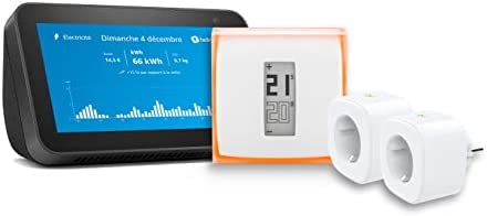 Echo Show 5 (2nd gen, modèle 2021) + Netatmo thermostat intelligent + 2 x prises connectées Meross | Kit Maison connectée – Maitriser votre consommation d’énergie Fiche Technique et Prix au Maroc