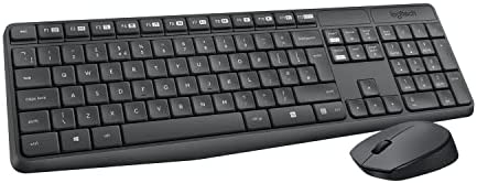 Logitech MK235 Combo Clavier Souris sans fil pour Windows, 2,4 GHz Récepteur USB Unifying, Clavier sans Fil, 15 Touches de Fonctions, Batterie Longue Durée 3 Ans, PC/Portable, Clavier AZERTY Français Fiche Technique et Prix au Maroc