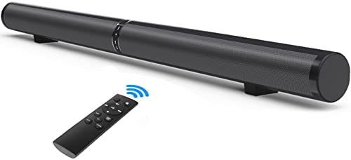 HSWT Barre de son 50 W pour téléviseur, 2.0 canaux 39.37'' Bluetooth 5.0 Surround Soundbar pour TV (Bluetooth, HDMI, AUX, connexion optique) Home Cinéma, ordinateur portable, téléphone portable Noir Fiche Technique et Prix au Maroc