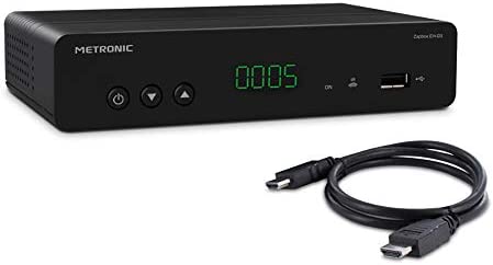 Nouveau titre : METRONIC 441672 Décodeur / Adaptateur TNT 441622 HD Double Tuners Zapbox EH-D3 - Noir + Câble HDMI Fiche Technique et Prix au Maroc