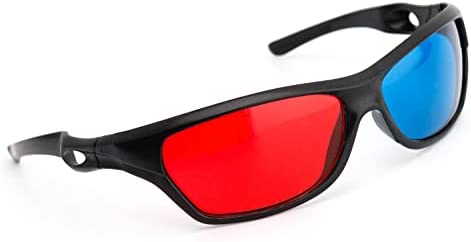 PRECORN Lunettes 3D rouges et cyan de qualité supérieure (lunettes anaglyphatiques 3D) pour jeux PC 3D, images 3D, films 3D, 3D (par exemple Sky 3D), projection 3D, vidéo 3D UVM. Fiche Technique et Prix au Maroc