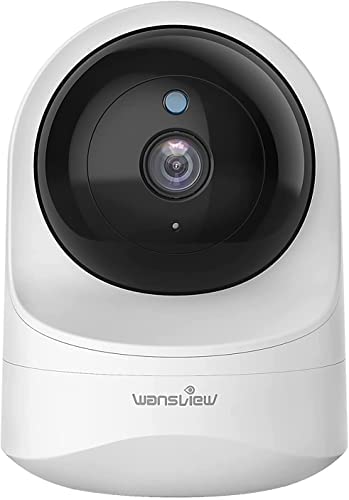 Wansview Caméra Surveillance WiFi 1080P, Caméra IP WiFi sans Fil Caméra Dôme avec Vision Nocturne, Alerte instantanée, Audio Bidirectionnel, Pan/Tilt pour Bébé/Animal- Q6 Blanche Fiche Technique et Prix au Maroc