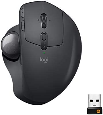 Logitech MX Ergo Trackball, Souris Ergonomique Sans Fil, Bluetooth ou 2,4 GHz avec Récepteur USB Unifying, Angle Ajustable Ergonomique, Roulette de Défilement, PC/Mac/iPad OS - Noir Fiche Technique et Prix au Maroc