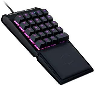 Cooler Master ControlPad - Clavier gaming AIMPAD 24 touches Cherry MX Red avec rétroéclairage RGB, profils/macros programmables, molettes de précision, repose poignet magnétique en cuir PU Fiche Technique et Prix au Maroc