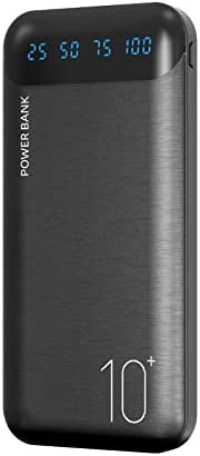 Power Bank 10000mAh Chargeur Portable Batterie Externe avec 2 Sorties USB 2,4 A et Entrée USB C Compatible avec Huawei iPhone 12 11 X iPad Samsung Galaxy S20 Android Tablette Plus (Noir) Fiche Technique et Prix au Maroc