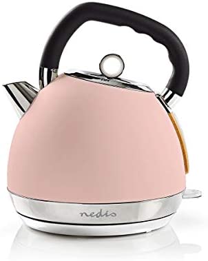 Nedis Bouilloire électrique 1,8 L douce au toucher Rose Fiche Technique et Prix au Maroc