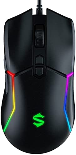 Black Shark Souris Gamer, Souris Gaming Souris Filaire Ergonomique PC–10 000 DPI réglables,7 Boutons,RVB Souris d'ordinateur avec Fil Mouse Gaming Optique Souris PC Ordinateurs Portables Windows Mac Fiche Technique et Prix au Maroc