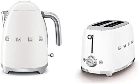 Smeg KLF03WHUK Bouilloire 3 kW avec grille-pain à 2 tranches Blanc 1,7 l Fiche Technique et Prix au Maroc