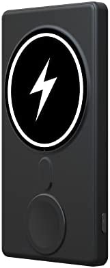 ZUJO Batterie externe magnétique sans fil 3 en 1 5000 mAh | Charge rapide compatible avec iPhone 13/12/Pro/Pro Max MagSafe iWatch AirPods – Noir Fiche Technique et Prix au Maroc