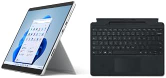 Microsoft - Pack Surface Pro 8 (Windows 11, écran tactile 13'', 8 Go RAM, 256 Go SSD, Intel Core i5) Ordinateur Portable Platine + Clavier AZERTY Noir avec emplacement stylet Fiche Technique et Prix au Maroc