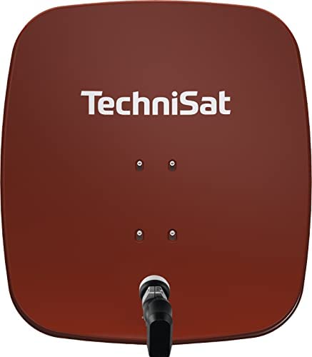 TechniSat SATMAN 65 Plus - Parabola satellitare per 2 partecipanti (Parabola da 65 cm Con attacco a palo e Doppio LNB universale da 40 mm) Rosso Fiche Technique et Prix au Maroc