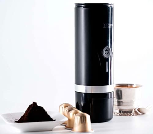 Naydam Machine à café chauffante portable avec une batterie, compatible capsules Nespresso et café moulu Fiche Technique et Prix au Maroc