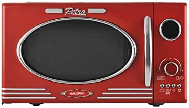 Team Kalorik Micro-ondes Rétro 25 Litres Avec Affichage LED, 900-1000 W, Métal/Verre, Crème, TKG MW 2500 DG R Fiche Technique et Prix au Maroc