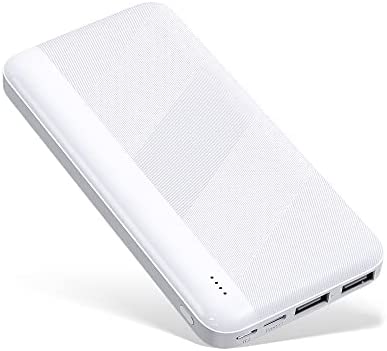 Odetrik Mini Batterie Externe 10000 mAh Double Sortie 2,4 A Chargeur de téléphone Portable Ultra Compact avec entrée USB-C Compatible avec iPhone, Samsung, Huawei, Nintendo Switch (Blanc) Fiche Technique et Prix au Maroc