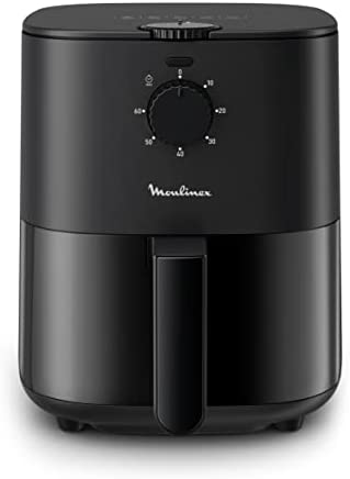 Moulinex Easy Fry Essential EZ1308 Friteuse à air chaud avec peu ou sans huile, commandes manuelles, 5 programmes, repas sains, capacité 3,5 l/1 kg, jusqu'à 4 personnes, Noir Fiche Technique et Prix au Maroc