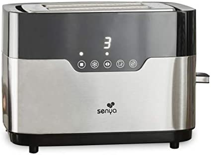 Senya SYBF-T022 Grille-Pain Tactile 2 Larges Fentes en INOX Smart Toaster Fiche Technique et Prix au Maroc