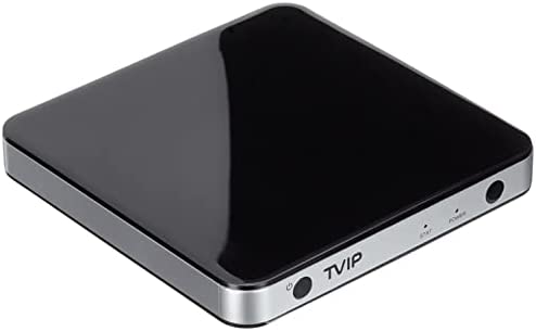 TVIP S-Box v.605 IP TV 4K HEVC HD Android 6.0 Linux Multimedia Stalker IP TV Streamer 1GB RAM + 8GB eMMC, MicroSD Card EXT.IR Includes 5GHz WiFi Fiche Technique et Prix au Maroc