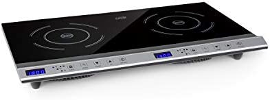 Klarstein Cucinata - Table de cuisson, 10 niveaux, 200-1300 watts, 60-240 ° C, Ecran LED, Panneau de commande tactile, Minuterie réglable de 1-180 minutes, Verrouillage parental, Noir Fiche Technique et Prix au Maroc