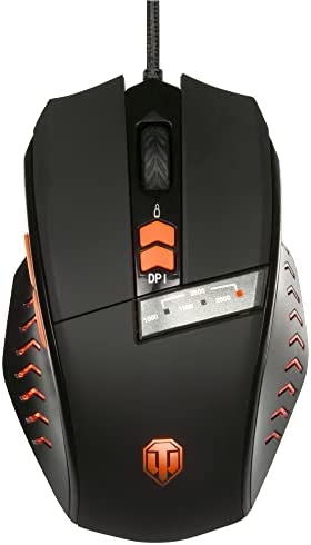 Konix World of Tanks Souris filaire Master M-25 pour bureau PC gaming - 7 boutons - Résolution 2 000 DPI - Rétroéclairage LED réglable Fiche Technique et Prix au Maroc