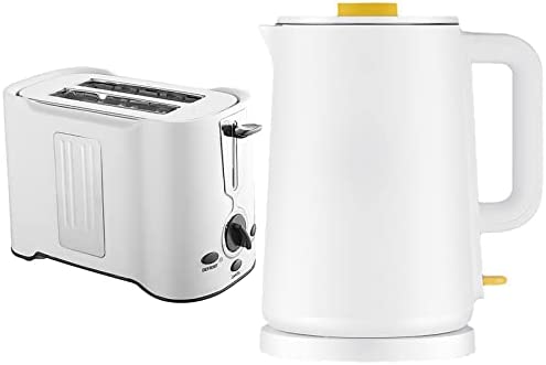 HIMU Ensemble Bouilloire Et Grille-Pain, 1,7 Litre Bouilloire Électrique En Acier Inoxydable, Grille-Pain À 2 Tranches Avec Fonctions De Décongélation, De Réchauffage Et D'annulation Fiche Technique et Prix au Maroc