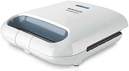 Taurus Mysandwich - Grill électrique 800W, Sandwich et croque monsieur, 2 plaques carrées anti-adhésives, Voyants d'alimentation et pré-chauffage, Blanc Fiche Technique et Prix au Maroc