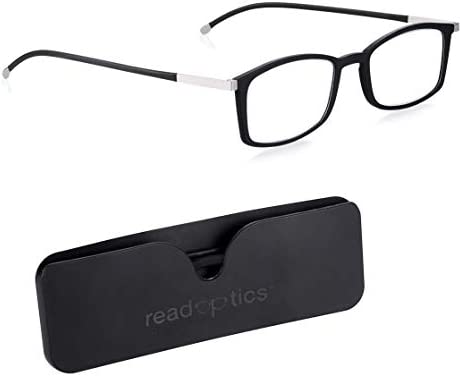 Lunettes de lecture pour hommes et femmes, lunettes anti-lumière bleue pour les jeux vidéo, les ordinateurs et les écrans numériques, monture noire ultra-mince et plate, optique de lecture +0,0 à +2,5 Fiche Technique et Prix au Maroc