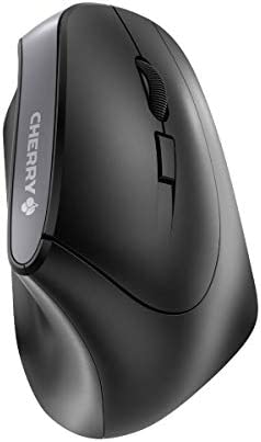 CHERRY MW 4500, souris sans fil, souris ergonomique pour droitier au design 45°, 6 boutons et molette de défilement, capteur précis avec résolution réglable sur 3 niveaux, noir Fiche Technique et Prix au Maroc