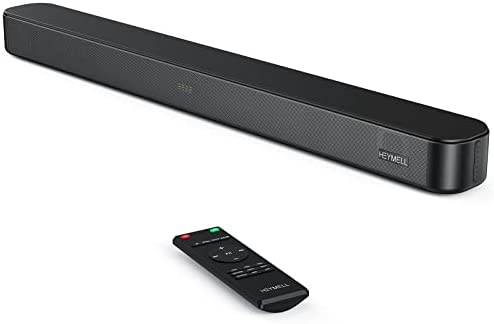 Heymell Nouvelle Version 110W Barre de Son TV, Son Clair sans Bruit de Fond, Haut-Parleur TV 125 DB, DSP, Son Surround 3D, Barre de Son Bluetooth HDMI Arc Optique AUX, Aigus Et Basses Réglables, Noir Fiche Technique et Prix au Maroc