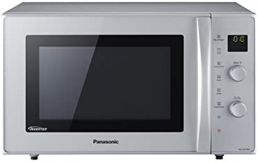 Panasonic NN-CD575MEPG | Four 3 en 1 Combiné, 27L, Inverter, Chaleur tournante à 100-220°C, Gril Quartz 1300W, Micro-ondes 1000 W, Plat Crispy, Plateau tournant 34 cm, Argent – Version FR Fiche Technique et Prix au Maroc