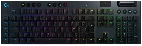Logitech G915 LIGHTSPEED Clavier Gamer sans Fil Mécanique, Switch ultra-plat GL Tactile, RGB LIGHTSYNC, Design élégant et mince, 30+ heures de jeu, 2,4 GHz/Bluetooth, Français AZERTY - Noir Fiche Technique et Prix au Maroc
