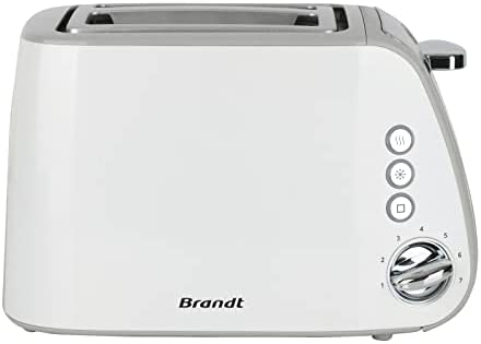 Brandt TO2T1050W - Grille-pain - 7 puissances - 2 fentes - Tiroir ramasse-miette - Support viennoiseries - 1050W - Blanc Fiche Technique et Prix au Maroc