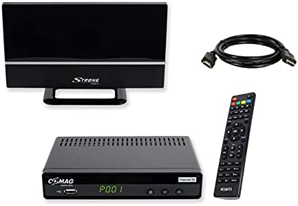 Comag SL65T2 Récepteur DVB-T2 avec TV Freenet 3 Mois (émetteur privé en HD), PVR Ready, Full HD, HDMI, SCART, Lecteur multimédia, USB 2.0, 12 V, câble HDMI de 2 m et antenne intérieure DVB-T2 Fiche Technique et Prix au Maroc