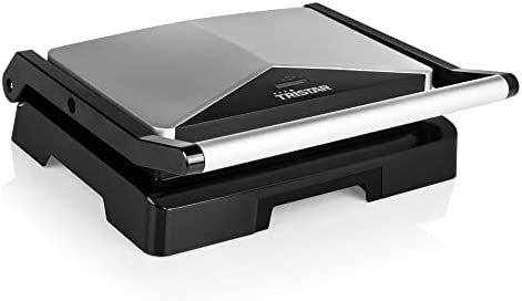 Tristar Grill à Contact GR-2854, Viande, panini, Couvercle Flottant-Bac récupérateur de Graisses, Métal, Noir Fiche Technique et Prix au Maroc