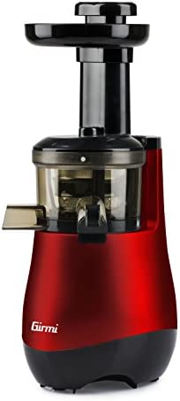 Girmi SW10 Extracteur de Jus, 150W, 55 se tourne/min, Moteur DC, + 30% de Jus, Rouge Fiche Technique et Prix au Maroc