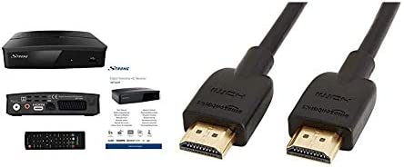 STRONG SRT 8209 Décodeur TNT Full HD DVB-T2, Récepteur HEVC avec Fonction enregistreur & Amazon Basics Câble HDMI 2.0 Haut débit Compatible Ethernet / 3D / Retour Audio [Nouvelles Normes] 0,9 m Fiche Technique et Prix au Maroc